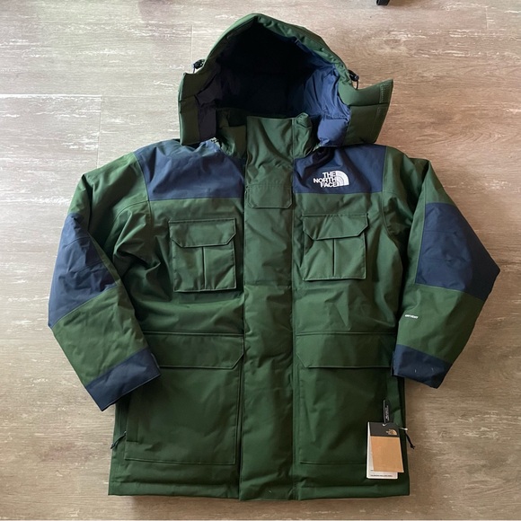 Sold NWT The North Face Men’s Coldworks Insulated Parka Jacket (green and blue) - Picture 2 of 13